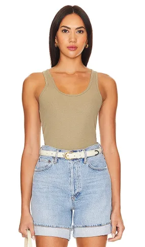 AGOLDE Bianca Tank in Beige