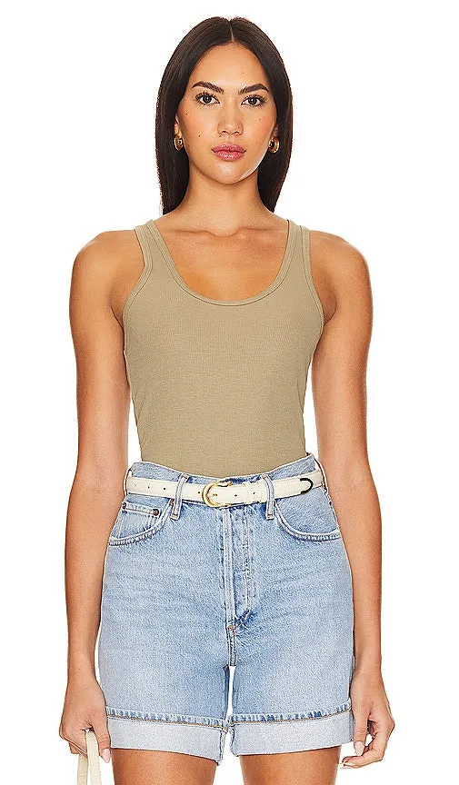 AGOLDE Bianca Tank in Beige