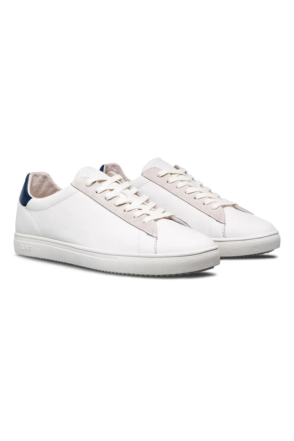 BRADLEY - WHITE LEATHER DENIM BLUE