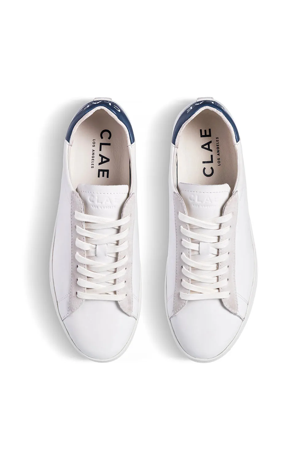 BRADLEY - WHITE LEATHER DENIM BLUE