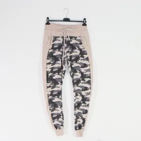Camouflage relaxed joggers with drawstring