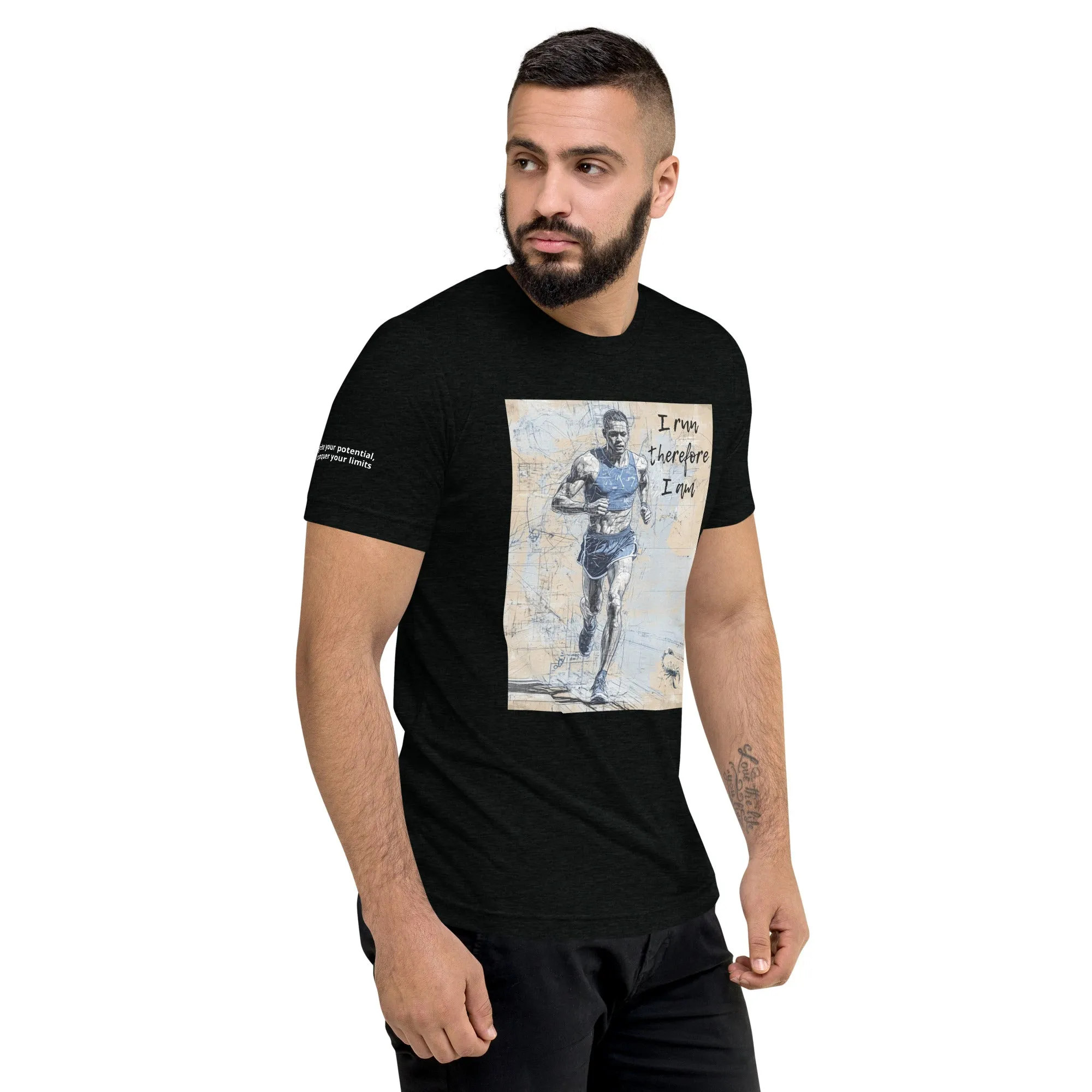 DUO MODERN's "I Run Therefore I Am" T-shirt