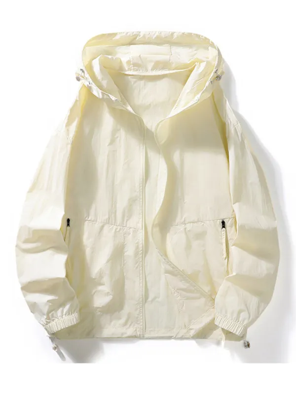Essential Nylon Hoodie Jacket for Men for Transitional Weather