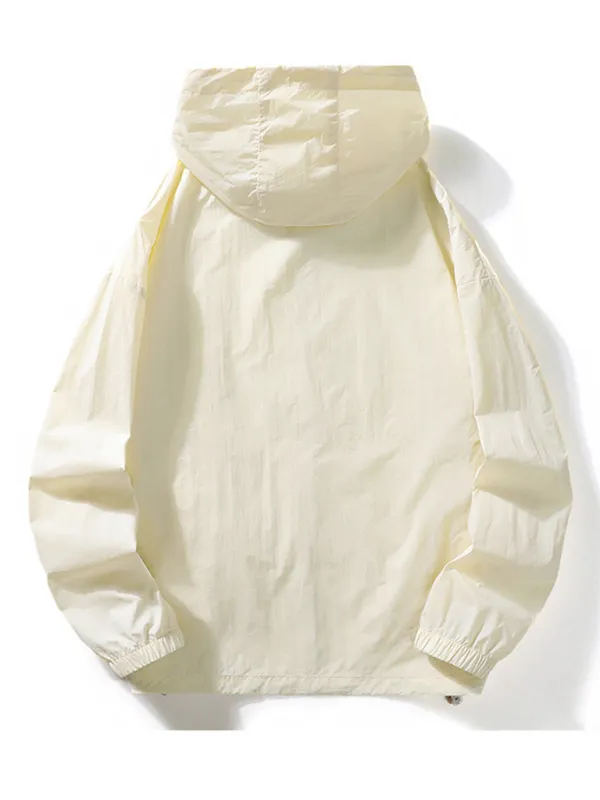 Essential Nylon Hoodie Jacket for Men for Transitional Weather