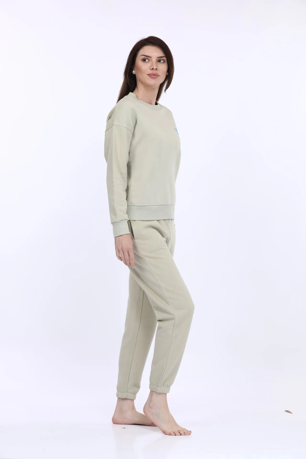 Fleece Winter Beige Co-ord Set