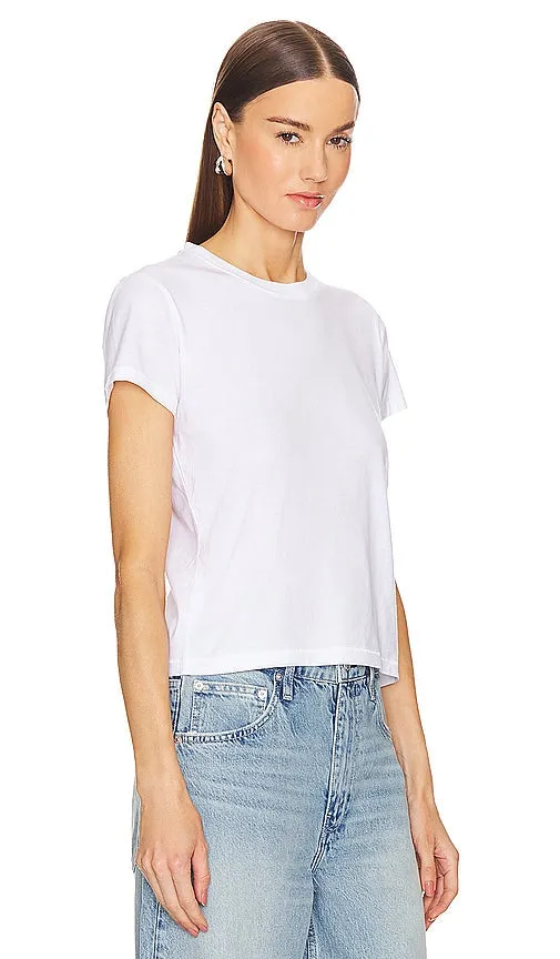 FRAME Baby Tee in White