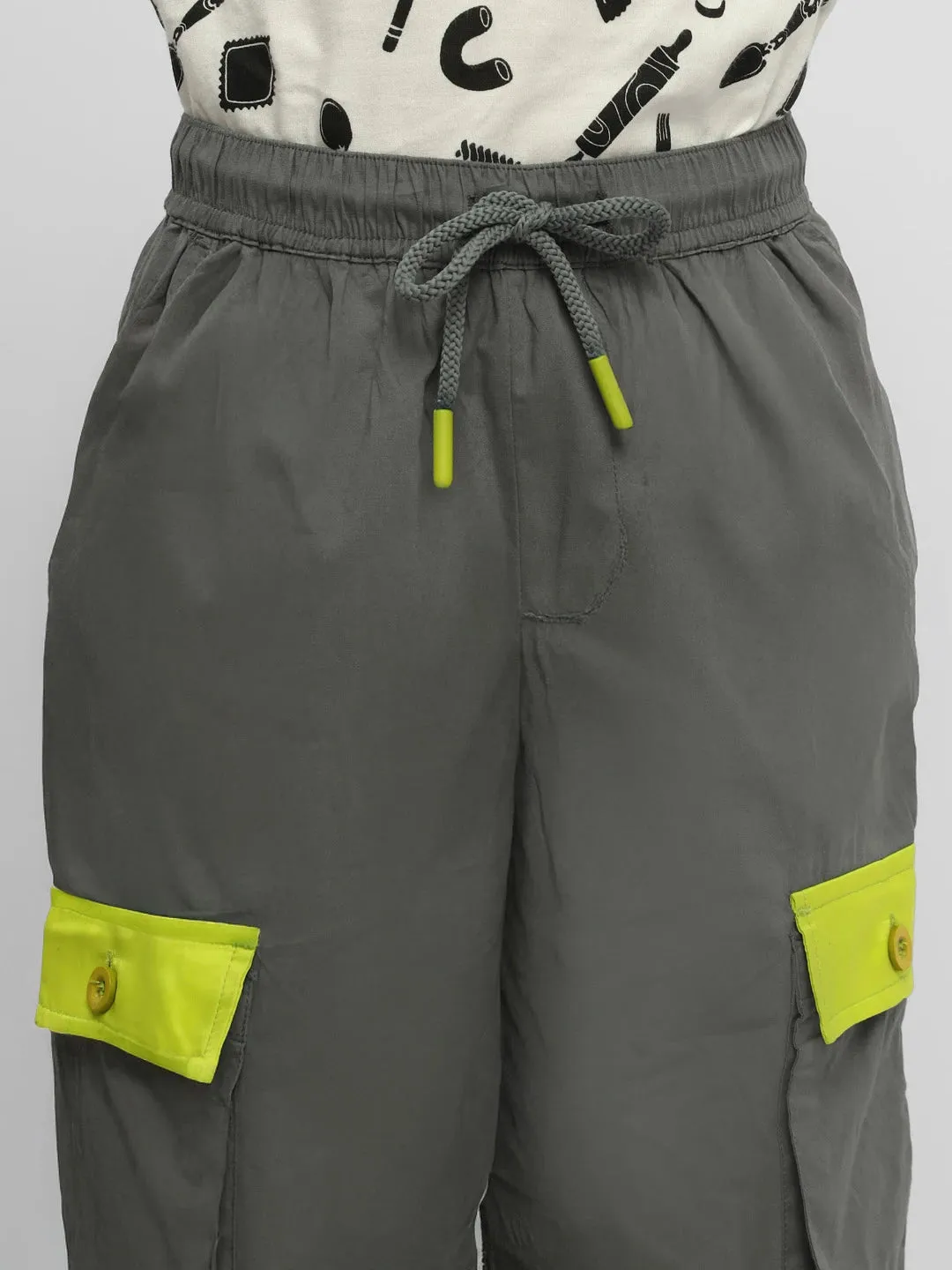 Grey Cotton Joggers