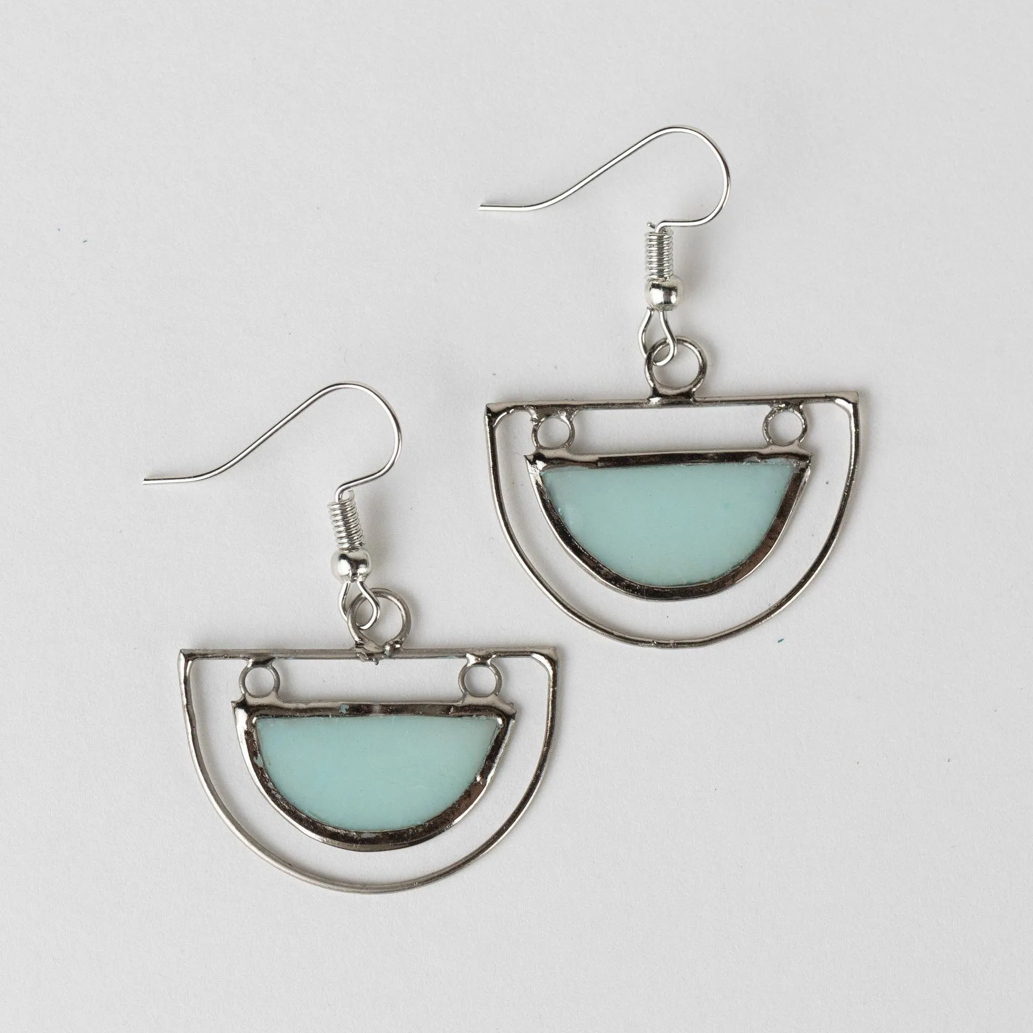 Half Moon Capiz Earrings
