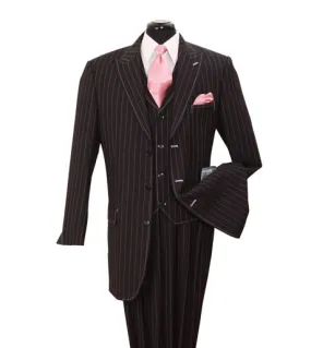 Milano Moda 5903V-BK-A Mens Suit