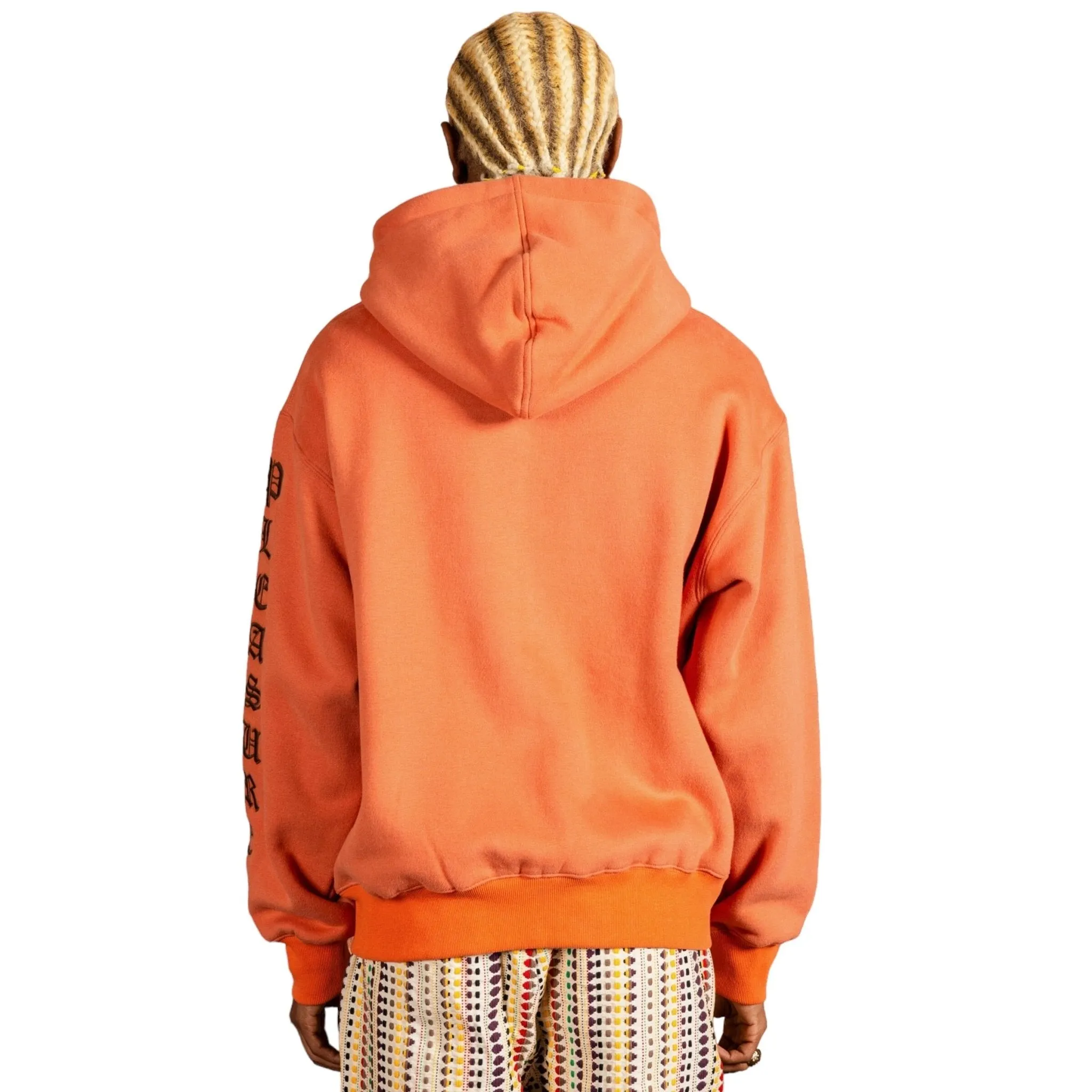 Pleasures Oe Zip Up Hoodie Rust