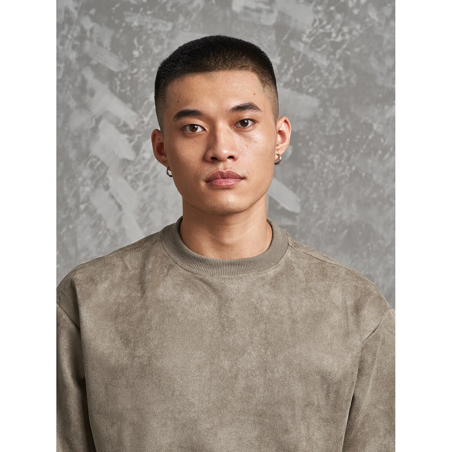 Suede Sweatshirt