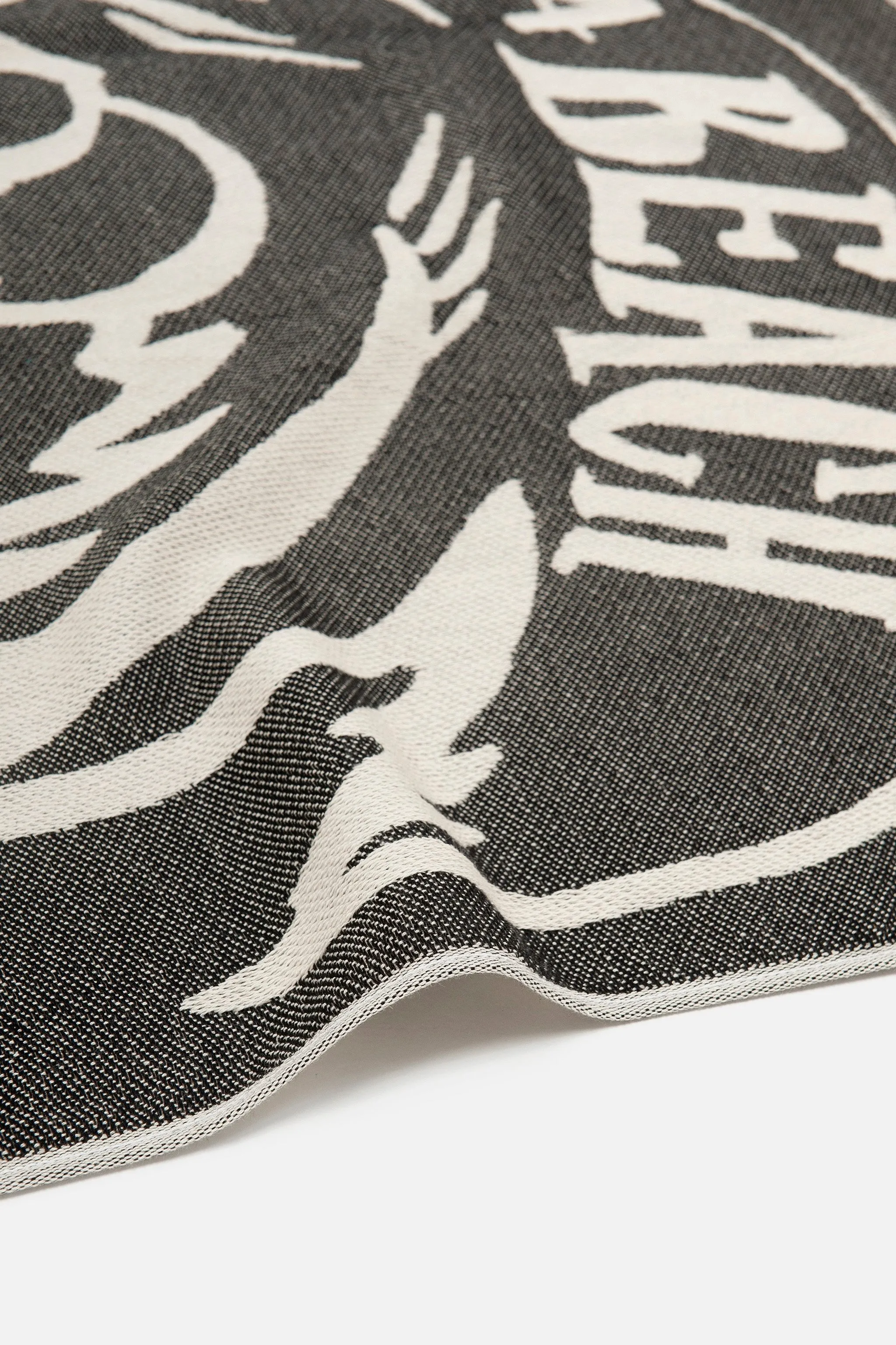 Sun of a Palm Black | Feather Beach Towel