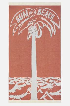 Sun of a Palm Coppertone | Feather Beach Towel