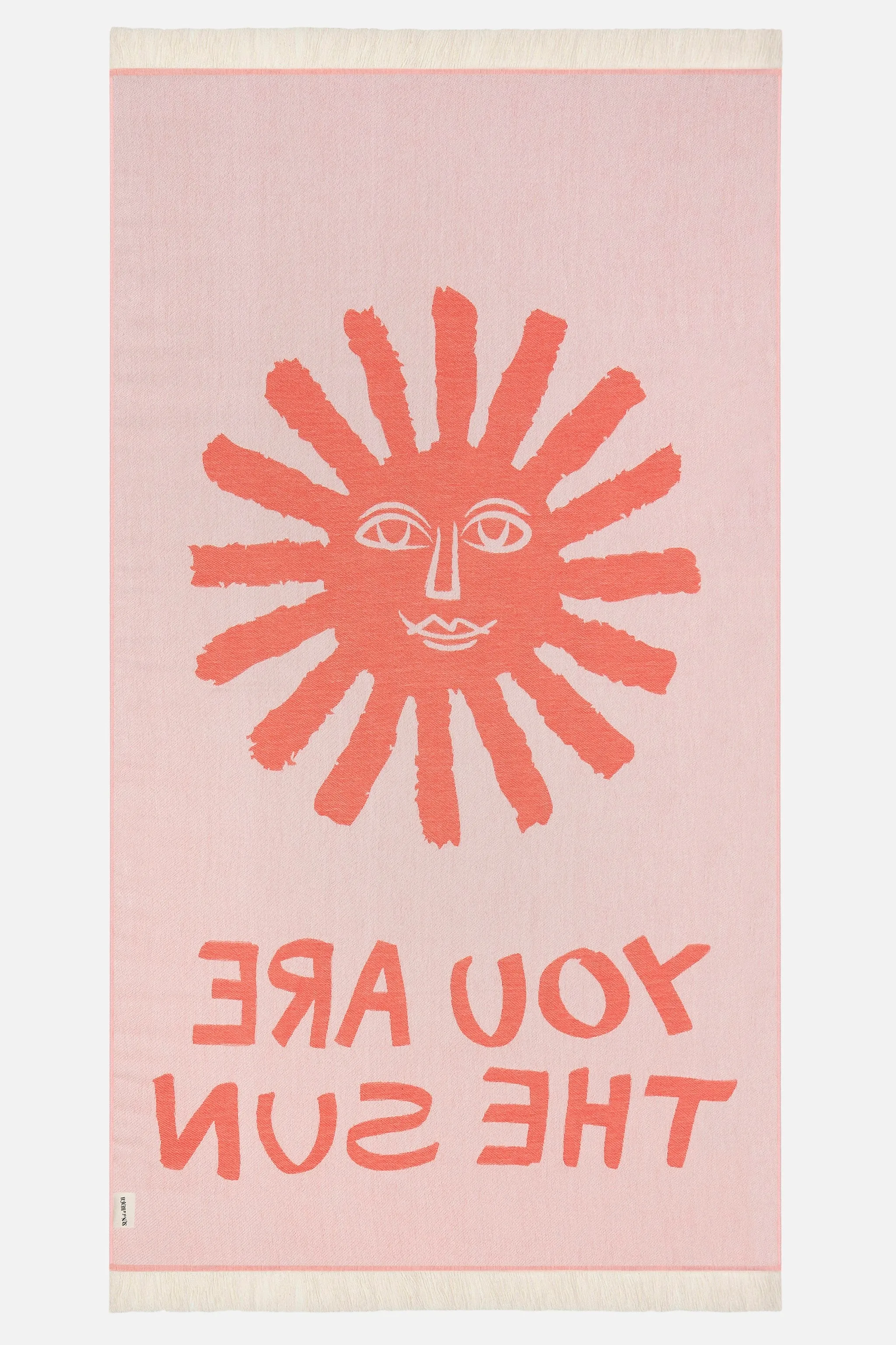You Are The Sun Orange | Feather Beach Towel