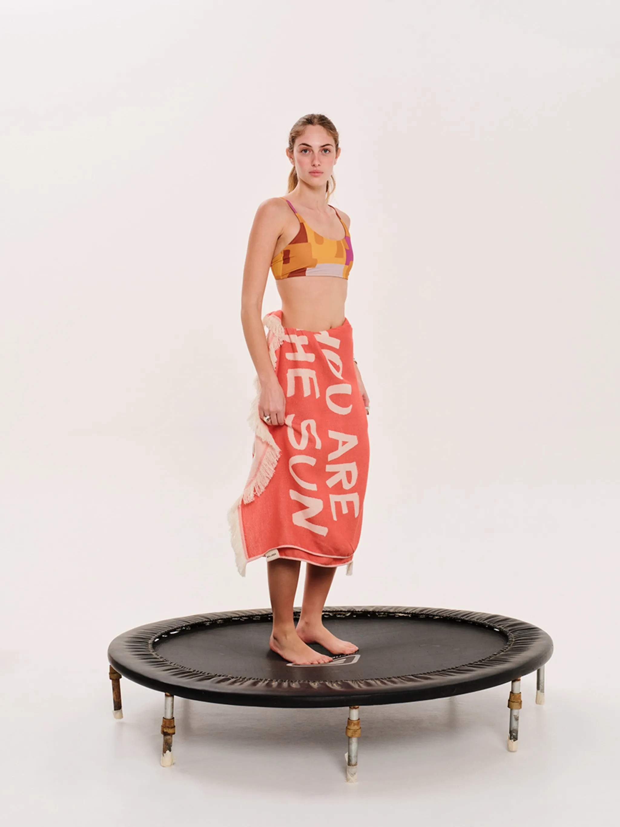 You Are The Sun Orange | Feather Beach Towel