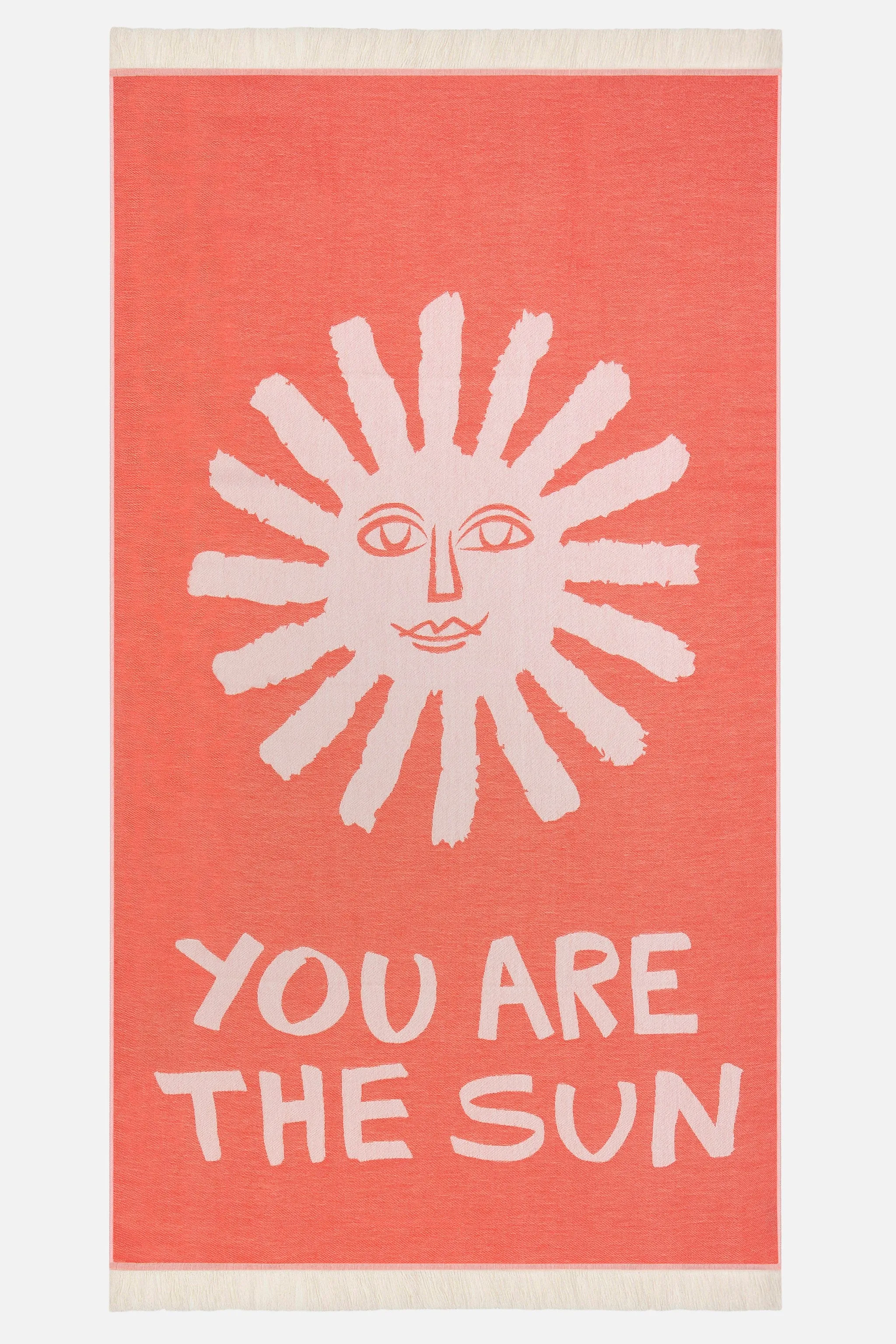 You Are The Sun Orange | Feather Beach Towel