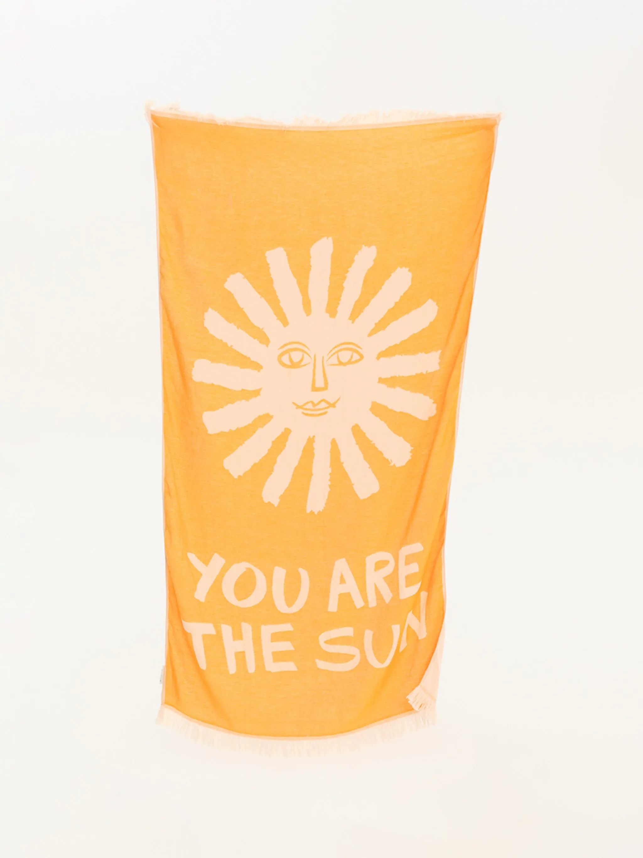 You Are The Sun Super Yellow | Feather Beach Towel